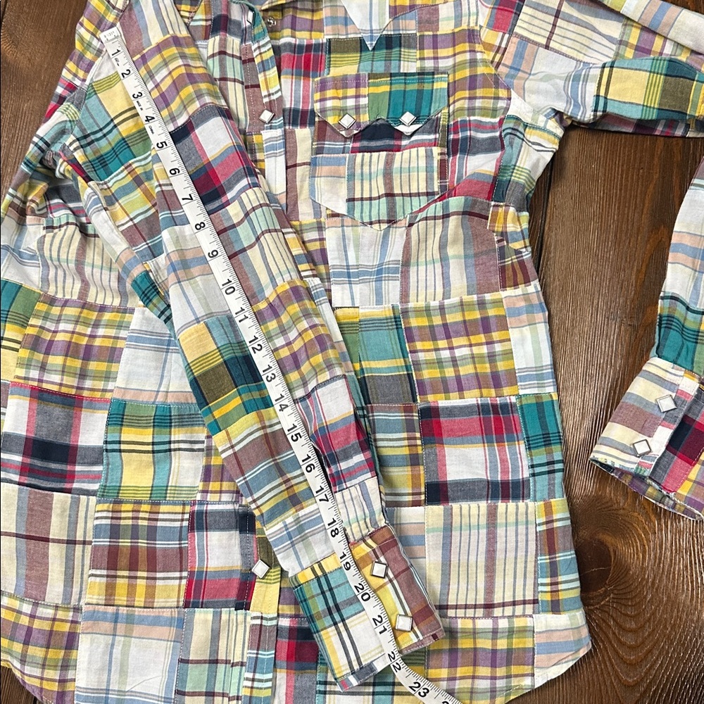 Rockmount Patchwork Plaid Button Down Shirt - image 8